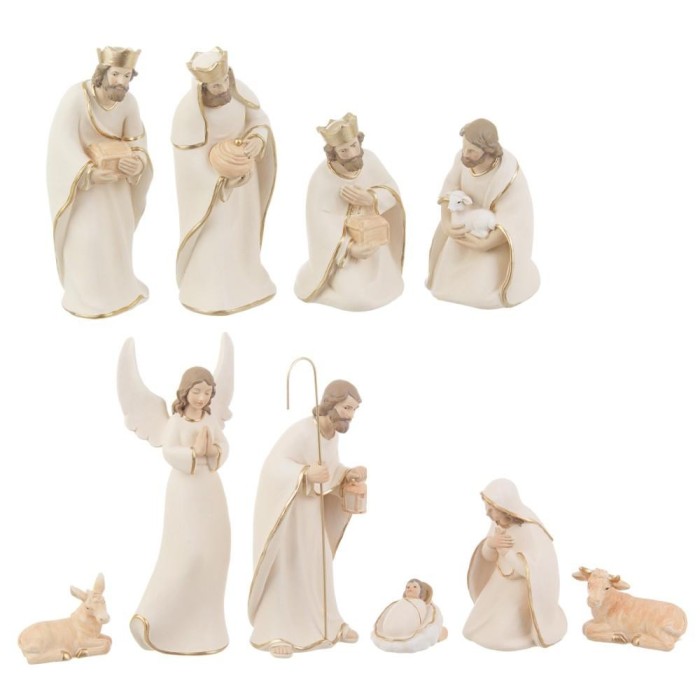 NATIVITA' 10 FIGURE CELESTIAL BIANCO